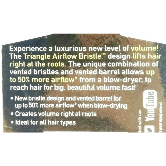 Conair Round Brush Root Booster Infiniti Pro Boar Triangle Air Flow Hair Styling - Picture 4 of 5